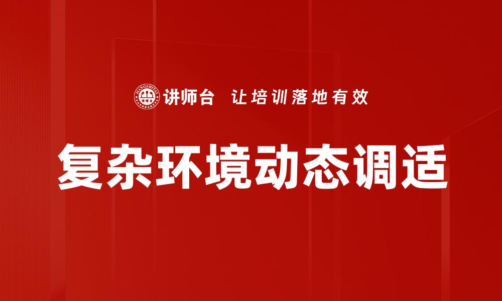 文章复杂环境动态调适的缩略图