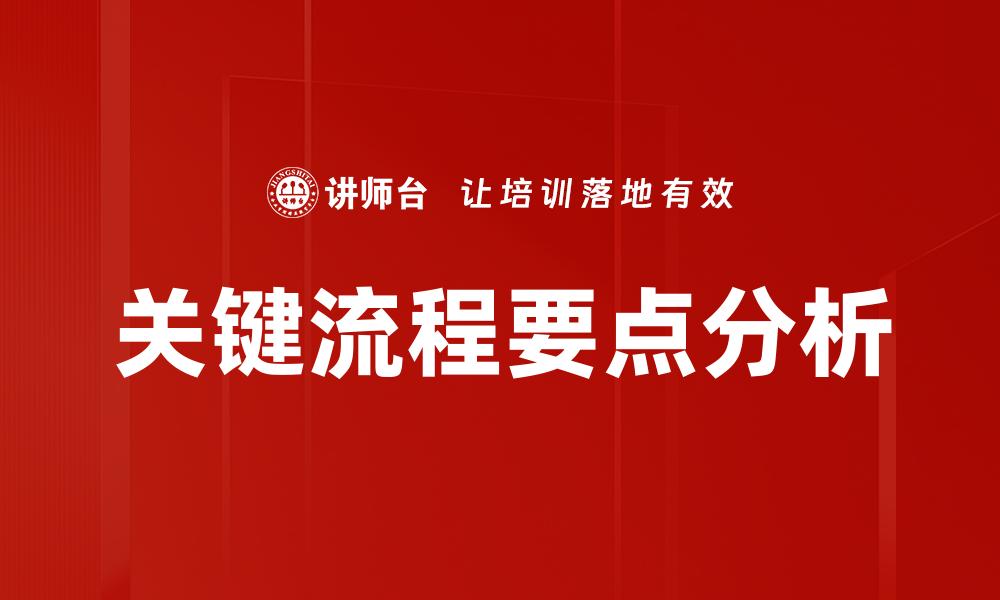 关键流程要点分析