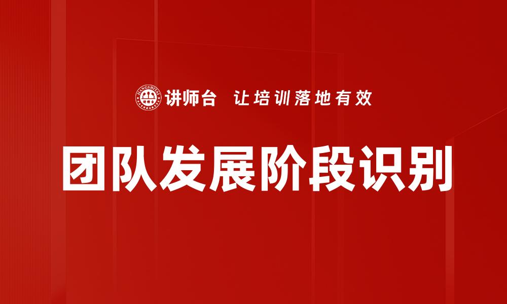 文章团队发展阶段识别的缩略图