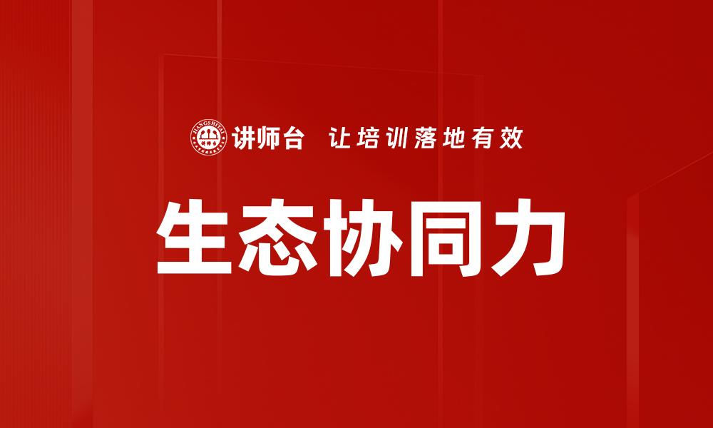 生态协同力