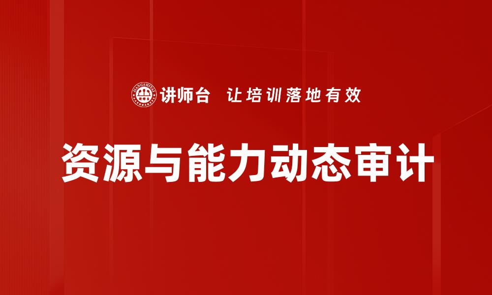 资源与能力动态审计