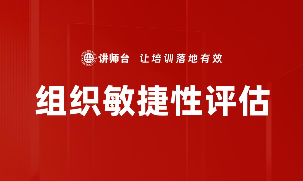 文章组织敏捷性评估的缩略图