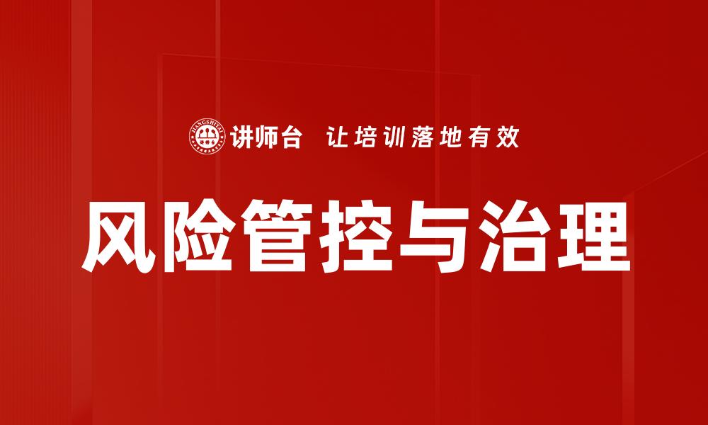 风险管控与治理