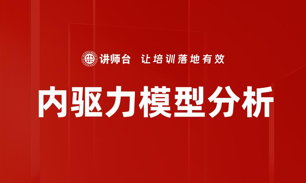 内驱力模型分析
